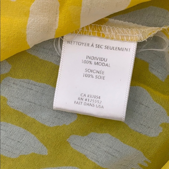 Anthropologie Yellow Silk Blouse - Picture 4 of 5